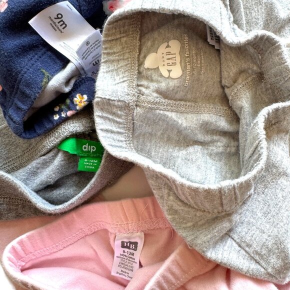 Baby Girls' Leggings Pants Bundle 4 Pairs 6-12M Pink Floral Casual Cute - Picture 4 of 4